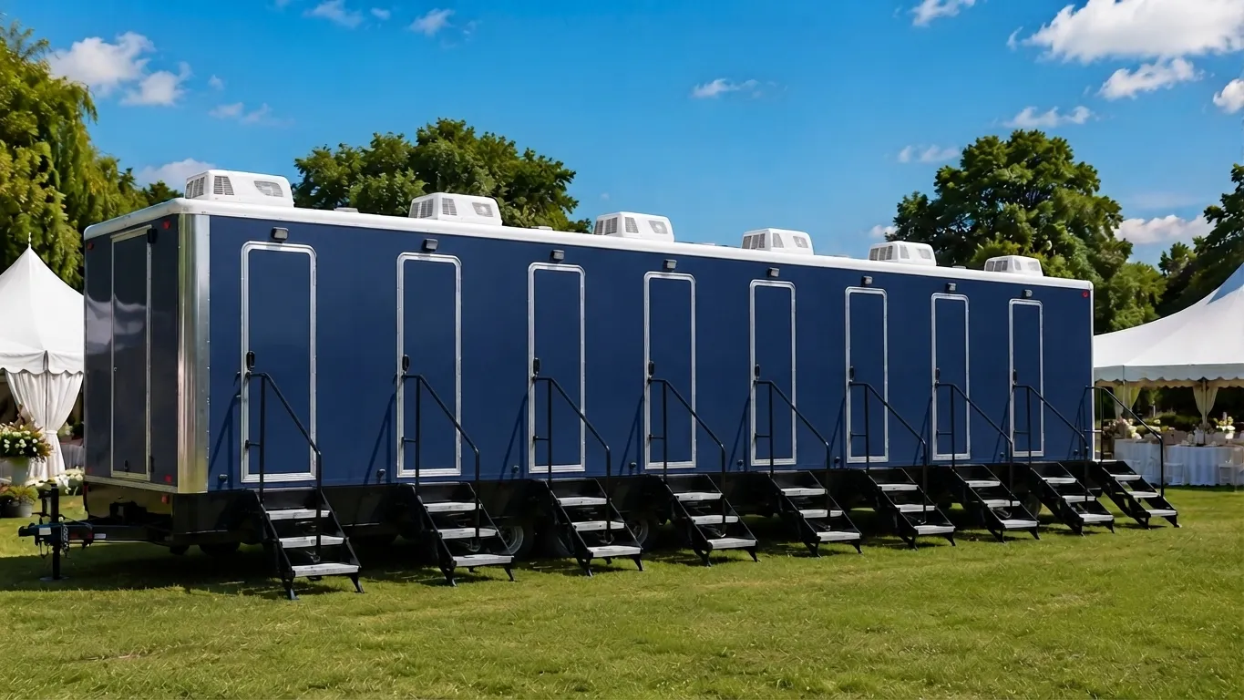 8 Stall Restroom Trailer in Wellington, FL