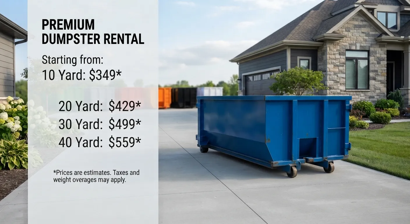 Dumpster Rental Cost in Wellington, FL